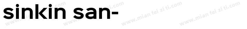 sinkin san字体转换